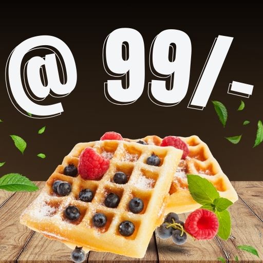 Buy Any Waffle Pops @ Just 99/- only